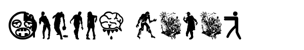 Zombie Salad font preview